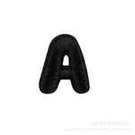 Load image into Gallery viewer, Embroidered Patches Custom Iron-On Name Tag, Black Alphabet