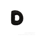 Load image into Gallery viewer, Embroidered Patches Custom Iron-On Name Tag, Black Alphabet
