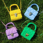 Load image into Gallery viewer, Plastic Canvas Bag Kit- Pop Candy Mini Bag