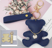 Leather Crafting kit - Key Chain, Bear