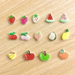 Load image into Gallery viewer, Embroidered Patches Custom Iron-On Name Tag, Set of 14 Fruits