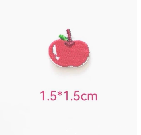 Embroidered Patches Custom Iron-On Name Tag, Set of 14 Fruits