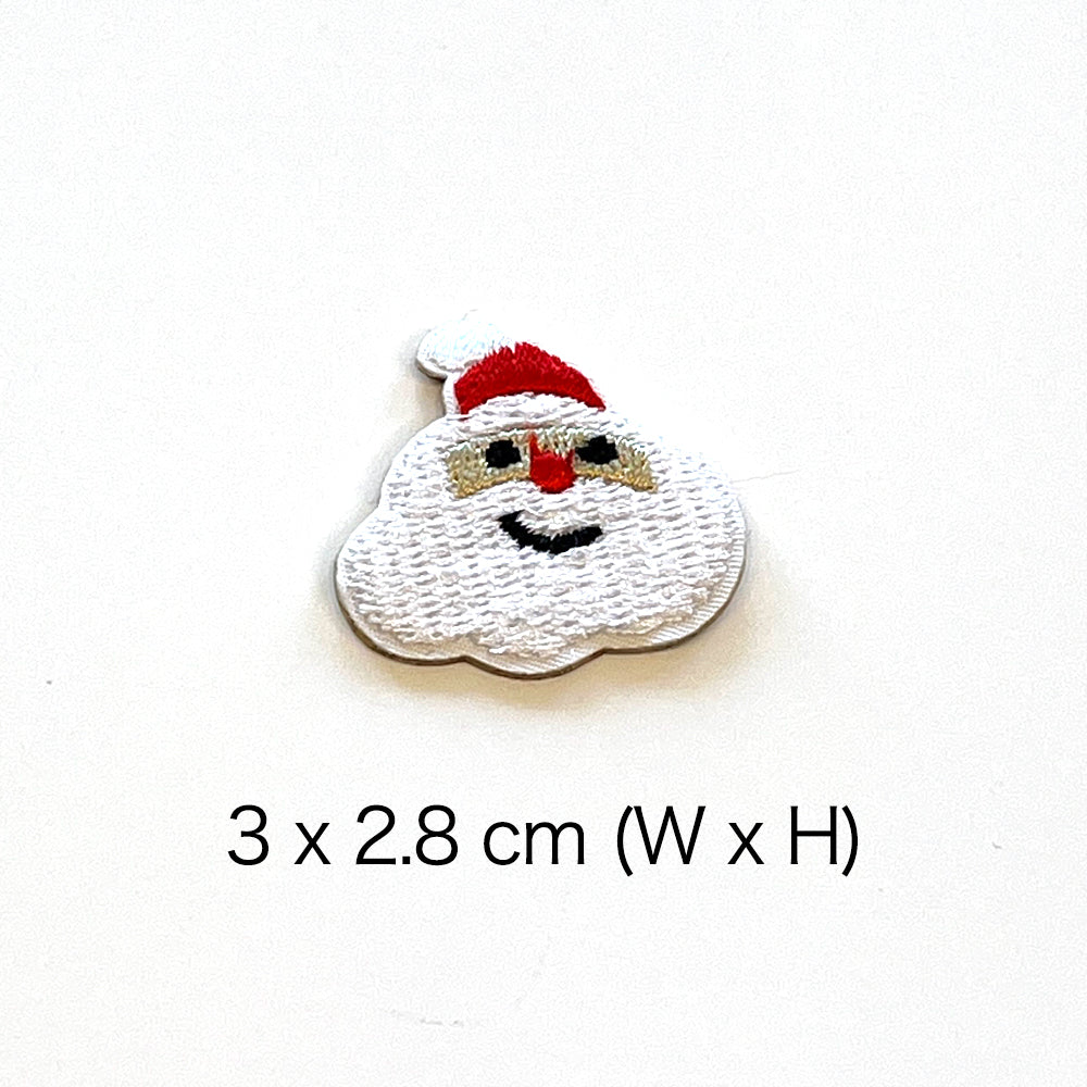 Embroidered Patches Custom Sticker-On Name Tag, Set of 9 Christmas