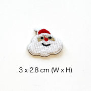 Embroidered Patches Custom Sticker-On Name Tag, Set of 9 Christmas