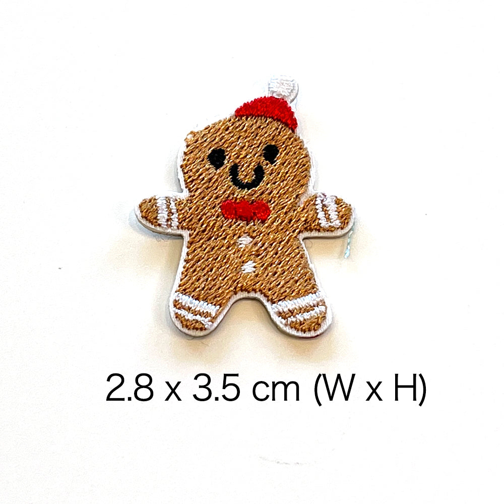 Embroidered Patches Custom Sticker-On Name Tag, Set of 9 Christmas