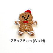 Embroidered Patches Custom Sticker-On Name Tag, Set of 9 Christmas