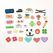 Embroidered Patches Custom Iron-On Name Tag, Set of 31 Cute stuff