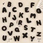 Load image into Gallery viewer, Embroidered Patches Custom Iron-On Name Tag, Black Alphabet
