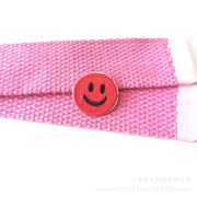 Embroidered Patches Custom Iron-On Name Tag, Set of 6pcs Smile icon