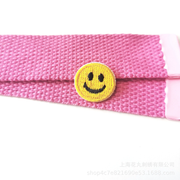 Embroidered Patches Custom Iron-On Name Tag, Set of 6pcs Smile icon