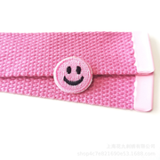 Embroidered Patches Custom Iron-On Name Tag, Set of 6pcs Smile icon