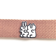 Embroidered Patches Custom Iron-On Name Tag, Set of Black&White characters