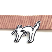 Embroidered Patches Custom Iron-On Name Tag, Set of Black&White characters