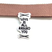 Embroidered Patches Custom Iron-On Name Tag, Set of Black&White characters